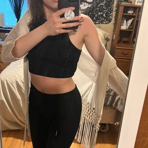 White sheer cover up